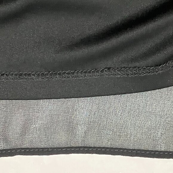 Express A Line Cocktail Dress Womens Black V-Neck Long Sleeve Elastic‎ Waist S - Picture 4 of 8